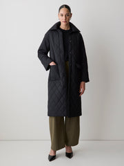 Quilted Trench Coat with Shirt Collar rw&co Special Promo Price
