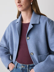 Double Face Wool-Blend Transitional Coat rw&co Great Value Deal