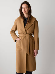 Double Face Long Coat with Belt rw&co Limited Time Discount