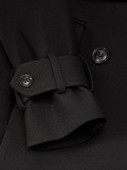 Double-Breasted Twill Trench Coat with Belt rw&co On Sale