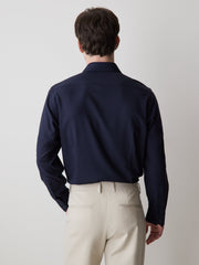 Slim Fit Knit-Like Dress Shirt rw&co Great Value Deal