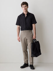 Short-Sleeve Slim Fit Knit-Like Dress Shirt rw&co Special Promo Price