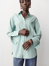 Striped Long-Sleeve Poplin Shirt rw&co Great Value Deal