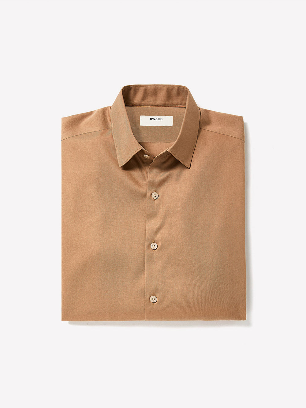 Slim Fit Solid Twill Dress Shirt rw&co Limited Time Discount