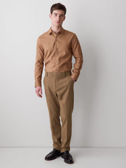 Slim Fit Solid Twill Dress Shirt rw&co Limited Time Discount