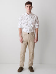 Tailored Fit Dress Shirt with Floral Pattern rw&co Exclusive Sale Price