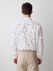 Tailored Fit Dress Shirt with Floral Pattern rw&co Exclusive Sale Price