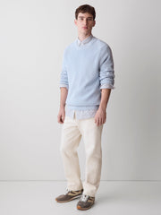 Long-Sleeve Sweater with Shaker Stitches rw&co Limited Time Discount
