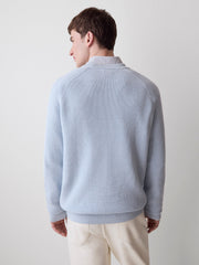 Long-Sleeve Sweater with Shaker Stitches rw&co Limited Time Discount