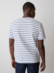 Striped Short-Sleeve Crew-Neck Tee rw&co On Sale