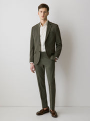 Slim Fit Dark Green Suit Pant rw&co On Sale