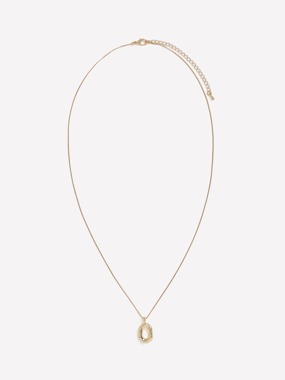 Necklace with Sculptural Metal Pendant rw&co Limited Time Discount