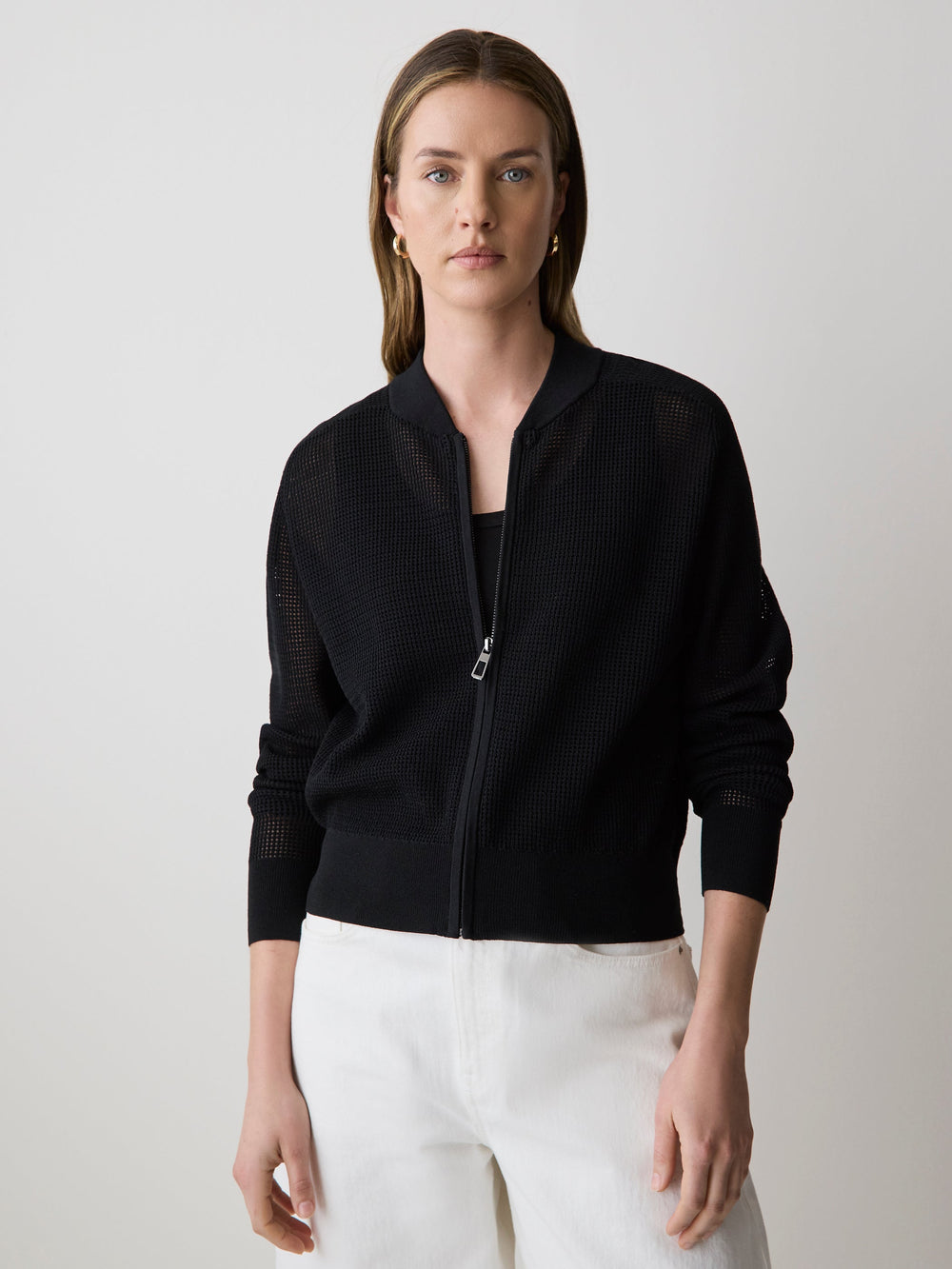 Mesh Bomber Jacket rw&co Great Value Deal