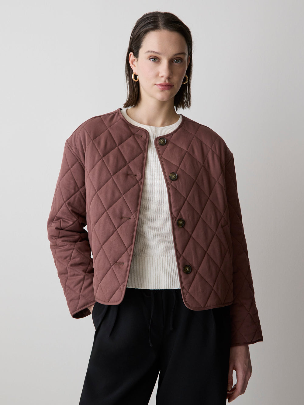 Boxy Quilted Jacket rw&co On Sale