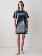 Striped Short-Sleeve Polo Dress rw&co Limited Time Discount