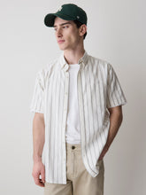 Striped Slim Fit Short-Sleeve Oxford Shirt rw&co Exclusive Sale Price