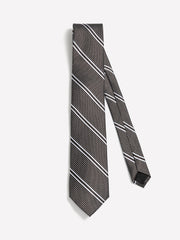Striped Brown Regular Tie rw&co Special Offer