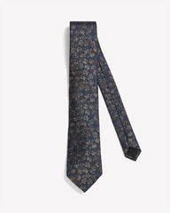 Regular Tie with Floral and Striped Pattern rw&co Great Value Deal