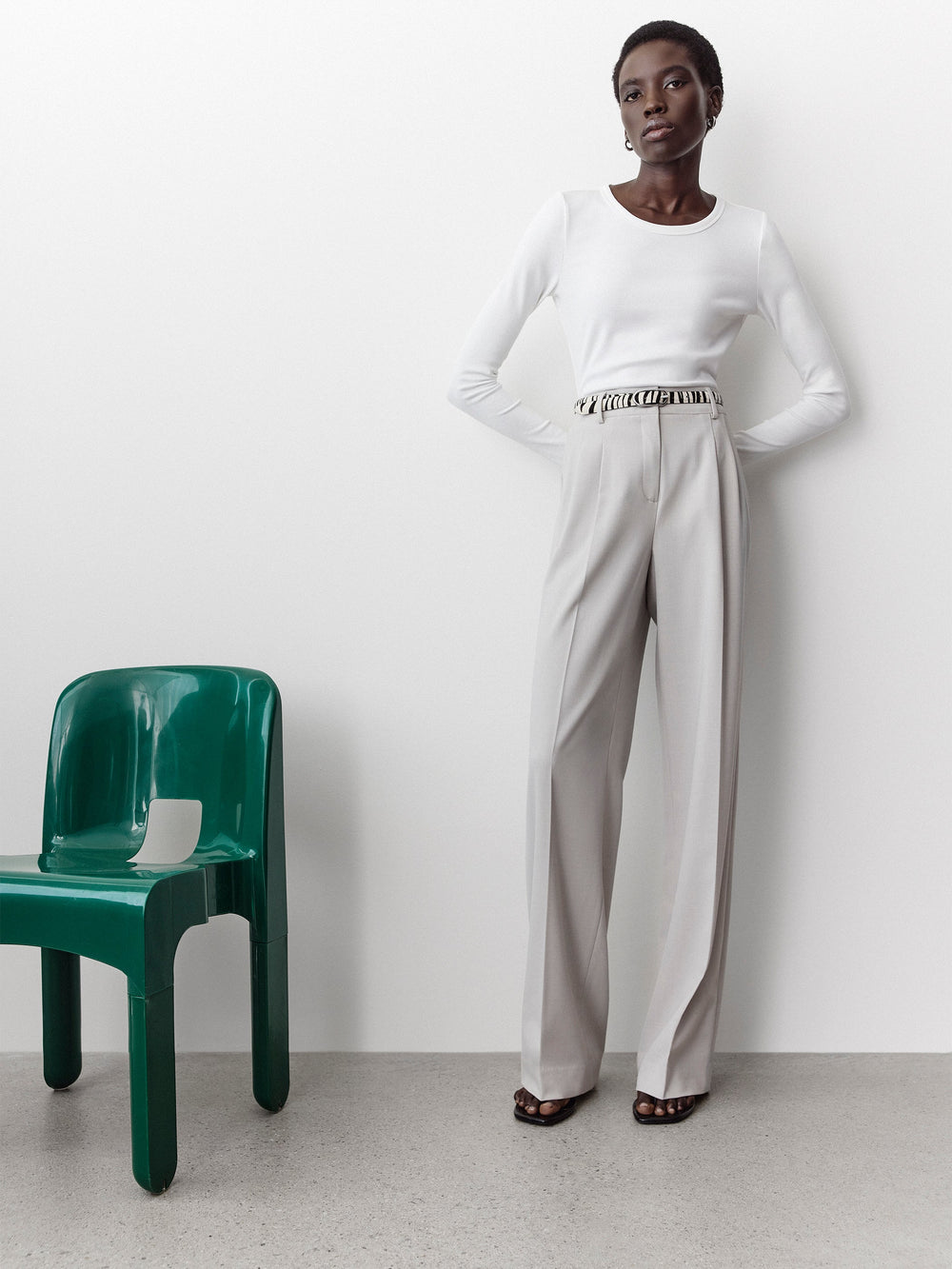 High-Rise Wide-Leg Pant rw&co Great Value Deal