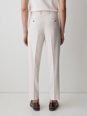 Pleated Tapered-Leg Striped Suit Pant rw&co Exclusive Sale Price
