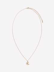 Delicate Chain Necklace with Croissant Pendant rw&co Great Value Deal