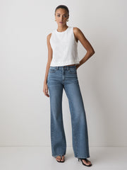 High-Rise Wide-Leg Jeans rw&co On Sale