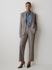 Taupe Tapered-Leg High-Rise Ankle Pant rw&co Exclusive Sale Price