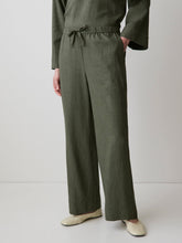 Linen Mid-Rise Straight-Leg Pant rw&co On Sale