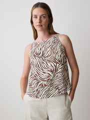 Sleeveless Crew-Neck Blouse rw&co Limited Time Discount