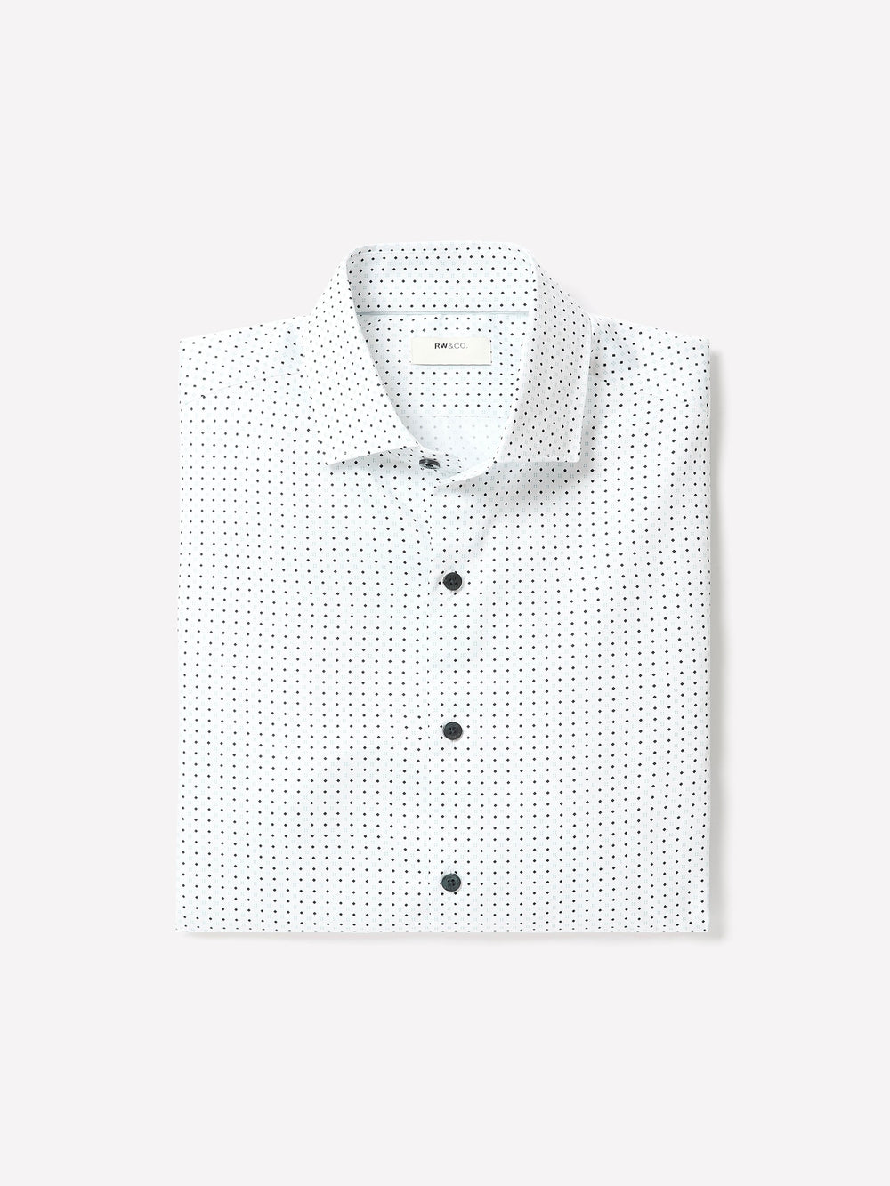 Slim Fit Dress Shirt With Micro Geometric Pattern rw&co Exclusive Sale Price