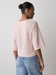 Long-Raglan-Sleeve Crew-Neck Top rw&co Special Offer