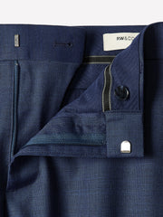 Blue Slim Fit Wool Suit Pant rw&co Great Value Deal