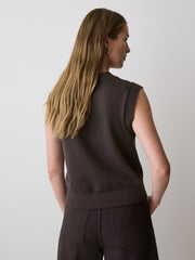 Sleeveless Crew-Neck Sweater Vest rw&co Special Promo Price
