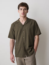 Short-Sleeve Textured Shirt with Camp Collar rw&co Exclusive Sale Price