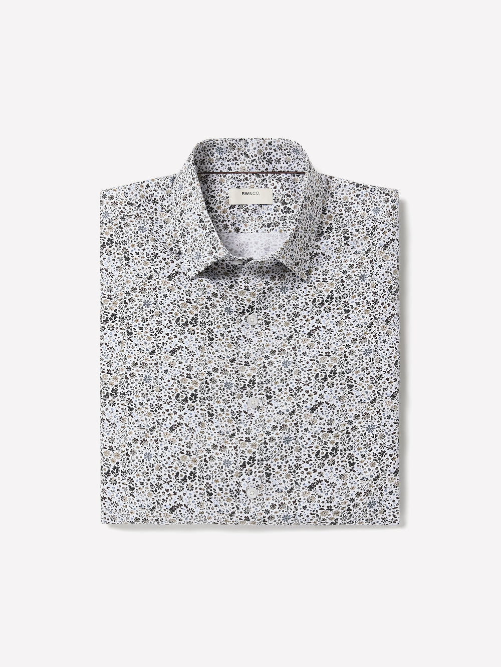 Slim-Fit Dress Shirt with Floral Pattern rw&co On Sale