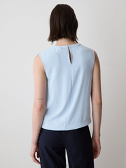 Crew-Neck Luxe Crepe Cami rw&co Limited Time Discount