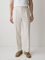 Tapered-Leg City Pant with Elastic Waistband rw&co Special Promo Price