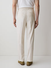 Tapered-Leg City Pant with Elastic Waistband rw&co Special Promo Price