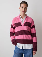 Cotton-Merino-Blend V-Neck Rugby Polo Sweater rw&co Exclusive Sale Price