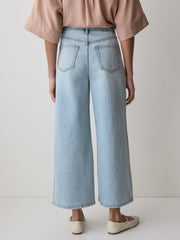 High-Rise Wide-Leg Cropped Jeans rw&co Special Promo Price