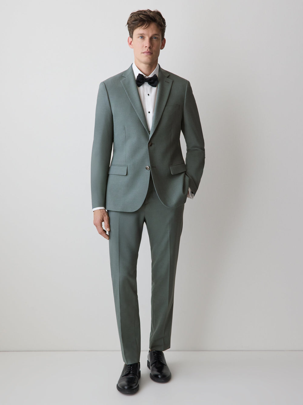 Slim-Fit Agave Suit Blazer rw&co Great Value Deal