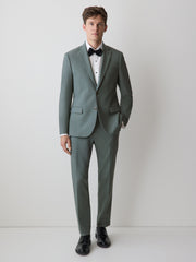 Slim-Fit Agave Suit Blazer rw&co Great Value Deal
