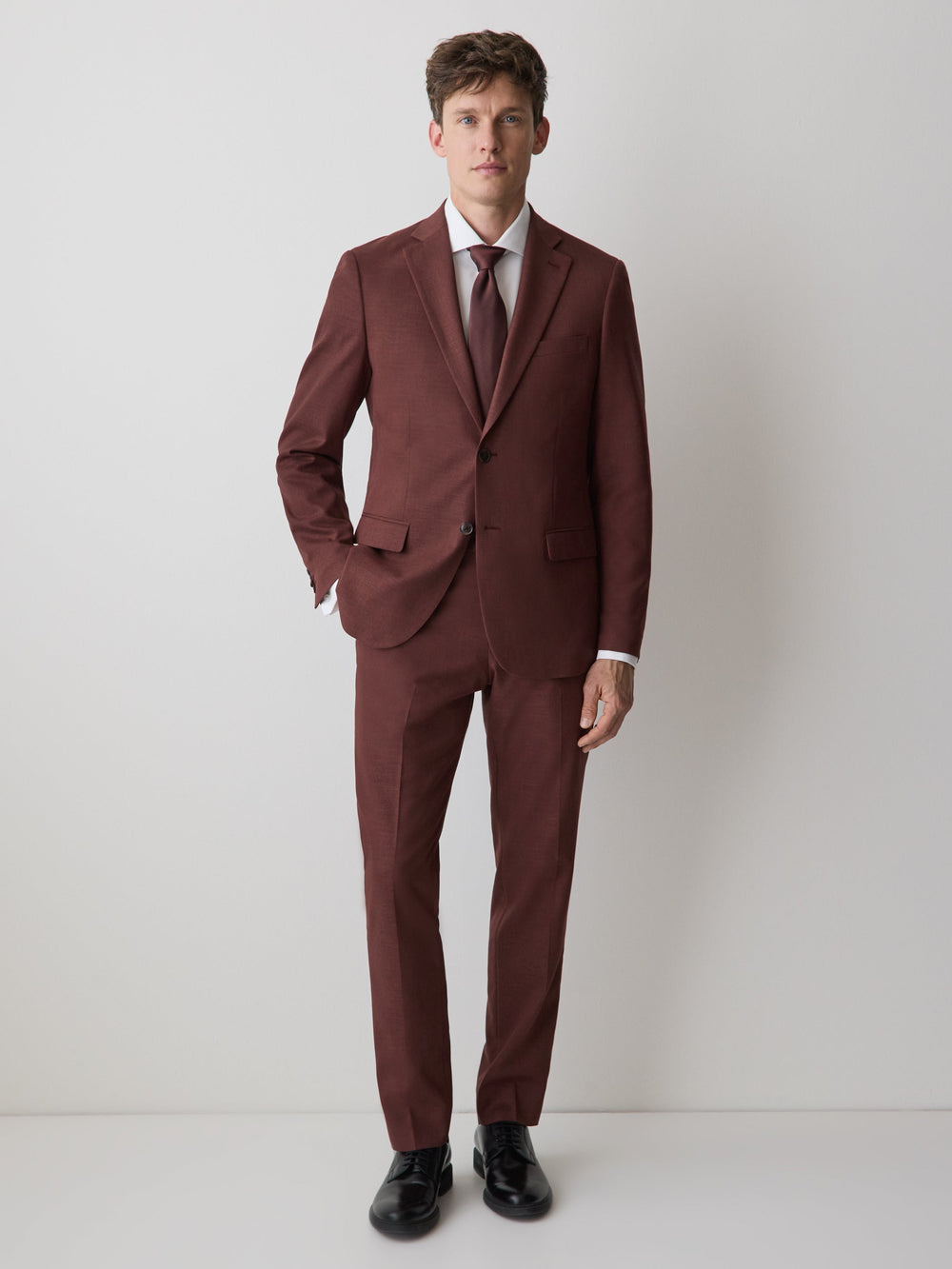 Slim-Fit Berry Suit Blazer rw&co Special Offer