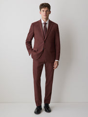 Slim-Fit Berry Suit Blazer rw&co Special Offer