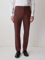 Slim-Fit Deep Berry Suit Pant rw&co Exclusive Sale Price