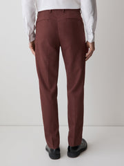 Slim-Fit Deep Berry Suit Pant rw&co Exclusive Sale Price
