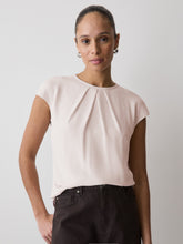 Mix-Media Cap-Sleeve Crew-Neck Blouse rw&co Great Value Deal