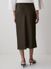 High-Rise Straight Midi Skirt rw&co Limited Time Discount