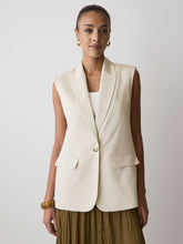 Long Sleeveless Twill Vest rw&co Exclusive Sale Price