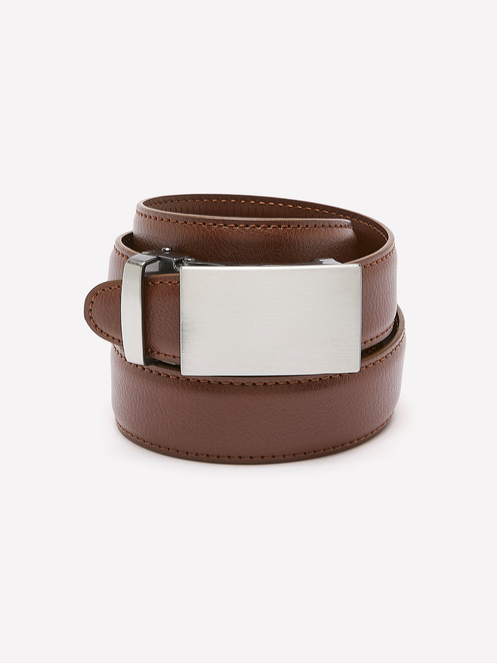Leather Belt with Plate Buckle rw&co Special Offer